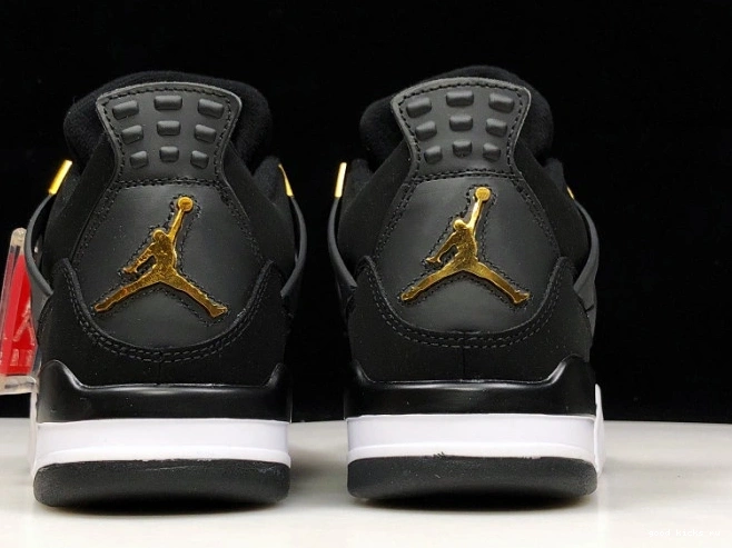 Metallic 4 Royalty 308497-032 Jordan Air Gold-White Black 0716
